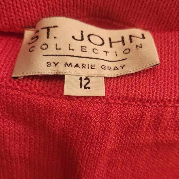 St John Collection By Marie Gray Pink Knit Skirt - Picture 2 of 4